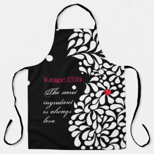 Delantal El ingrediente secreto es amor personalizado 