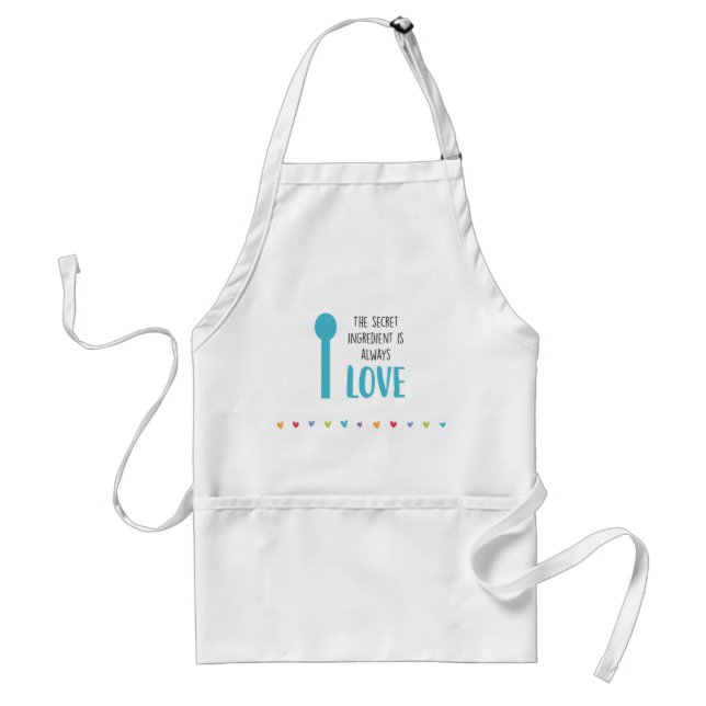 Delantal El ingrediente secreto es siempre AMOR - Apron (Frente)
