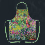 Delantal El jardín Iris de Claude Monet<br><div class="desc">El jardín Iris de Claude Monet.
Visita mi tienda para un diseño más interesante y más elección de color => zazzle.com/colorfulworld*</div>