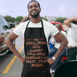 Delantal El Jefe Grill Manejará Tu Carne De Manera Tenaz