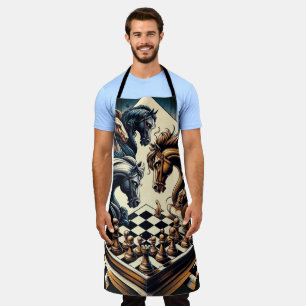 Delantal El juego de los caballeros - el ajedrez se encuent