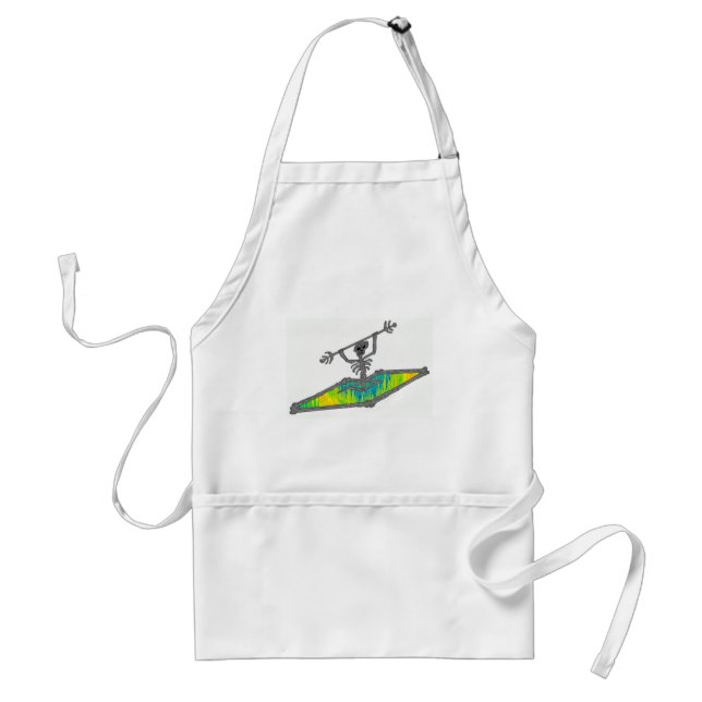 Delantal El kajak deshuesa longitud de onda (Frente)