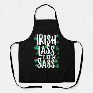 Delantal El Lass Irlandés Lleno De Sass St Patricks Day