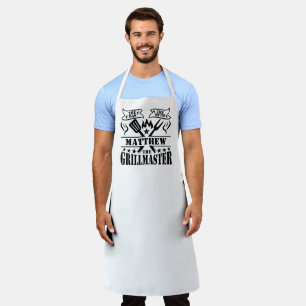 Delantal El maestro de parrilladas de barbacoa El hombre el