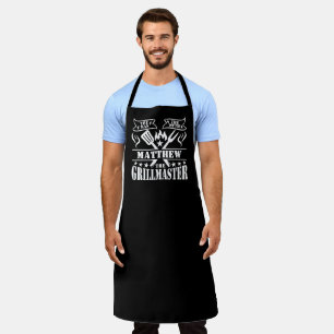 Delantal El maestro de parrilladas de barbacoa El hombre el