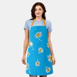 Delantal "Él me quiere. Él me ama, no" daisies apron.