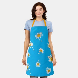 Delantal "Él me quiere. Él me ama, no" daisies apron.