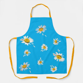 Delantal "Él me quiere. Él me ama, no" daisies apron.