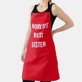Delantal El mejor Apron SISTER del mundo