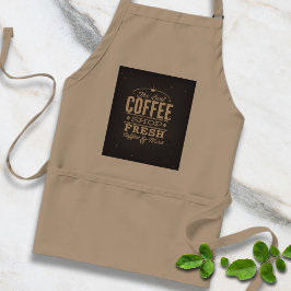 Delantal El mejor café recién hecho y más Apron