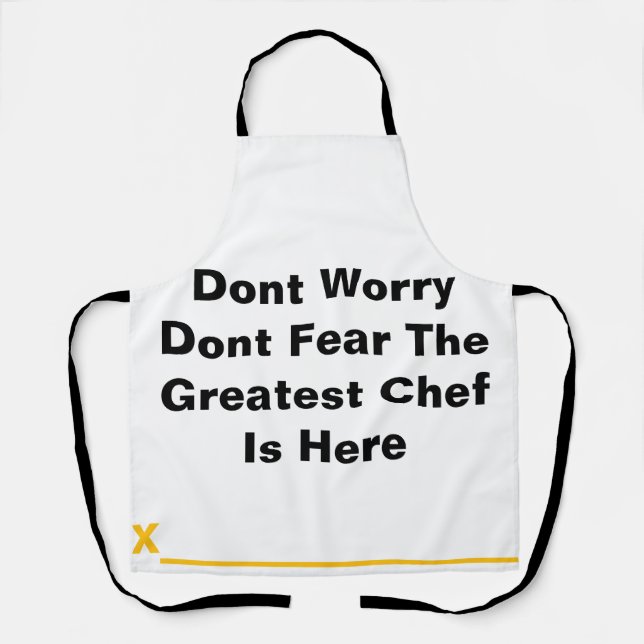 Delantal El mejor chef (Anverso)