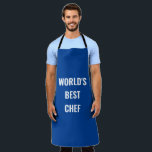 Delantal El mejor chef del mundo<br><div class="desc">Apron,  el mejor chef del mundo</div>