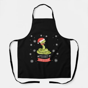 Delantal El mejor día de los Navidades con mi serpiente, lo