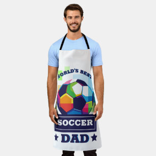 Delantal El mejor día del padre de los futbolistas del mund