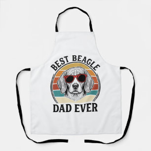 Delantal El mejor papá Beagle de todos los tiempos Diseño d