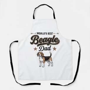 Delantal El mejor papá de Beagle del mundo vintage perro