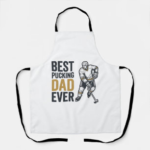 Delantal El Mejor Papá de Hockey Camiseta Diseño_1