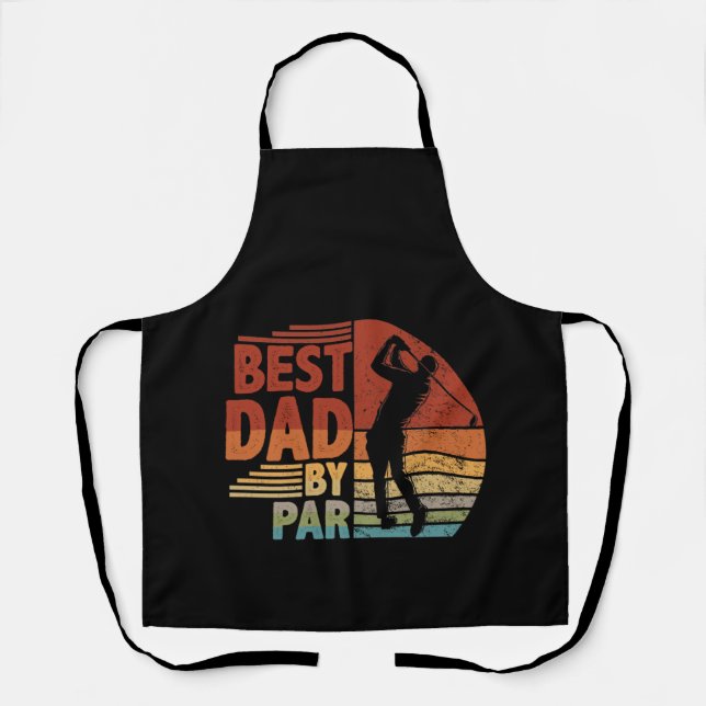 Delantal El mejor papá de los hombres por Par Daddy's Day R (Anverso)