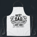 Delantal El mejor papá del día del padre le pregunta a papá<br><div class="desc">El mejor papá del día del padre,  solo pregúntale a papá</div>