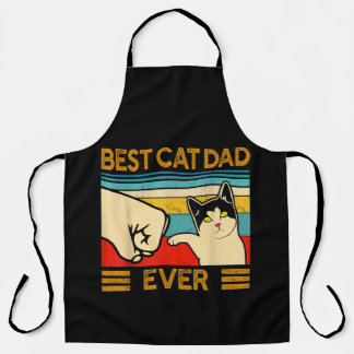 Delantal El mejor papá del gato es siempre divertido papá d