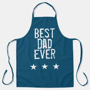Delantal El mejor papá del mundo azul