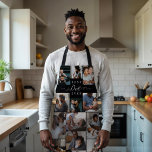 Delantal El mejor papá jamás guión del Collage de fotos del<br><div class="desc">Celebrar el Día del Padre con un regalo único y reflexivo que capta el corazón de los recuerdos familiares. Nuestro Mejor Padre Collage de fotos Apron está especialmente diseñado para mostrar 21 de sus preciadas fotos familiares, creando un impresionante tributo visual a los momentos que más importan. Este delantal presenta...</div>
