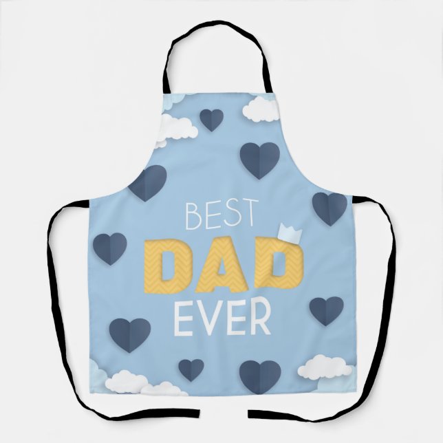 Delantal El mejor papá que nunca fue el día del padre (Anverso)