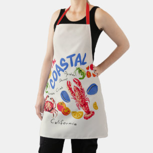 Delantal El Mercado de Mariscos Costero