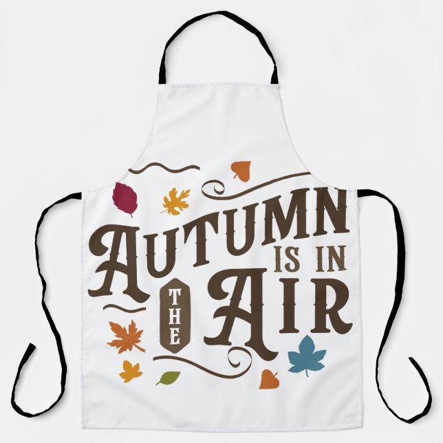 Delantal El otoño está en el aire (Anverso)