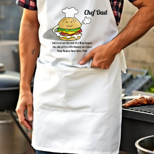 Delantal El Padre Chef Sigue Cayendo En El Día De Los Padre