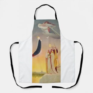 Delantal El Papa de Roma, la Virgen María y Jesús