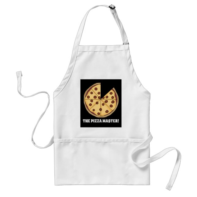 Delantal El patrón de pizzas agrega la barra de mensajes de (Frente)