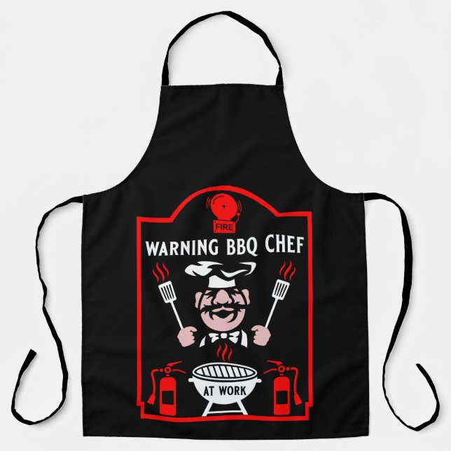 Delantal El peor cocinero de barbacoa del mundo (Anverso)