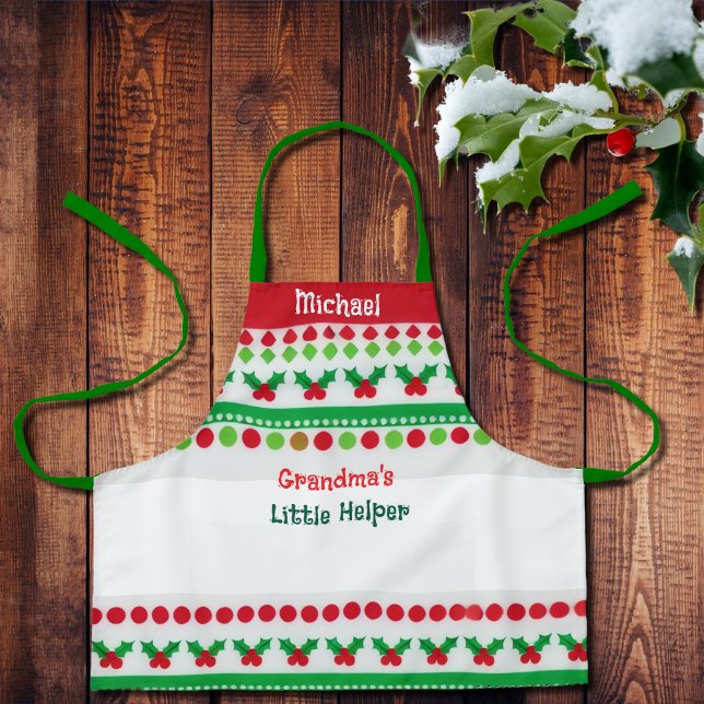 Delantal El pequeño ayudante de Gandma - Apron personalizad (Subido por el creador)