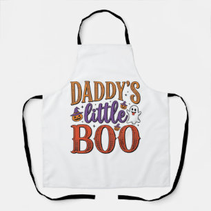 Delantal El pequeño Boo de papá Vintage Halloween