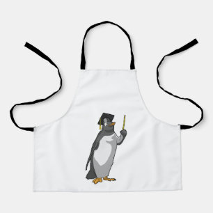 Delantal El pingüino como profesor con puntero
