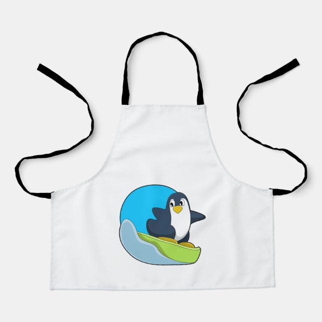 Delantal El pingüino como snowboard con Sonowboard.PNG (Anverso)