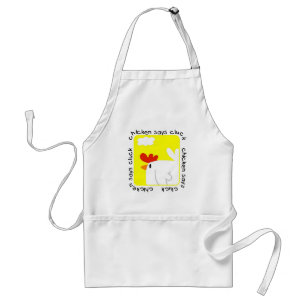 Delantal El pollo dice las camisetas y los regalos del