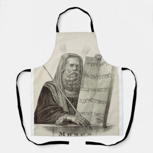 Delantal El profeta Moisés con los comprimidos de la ley