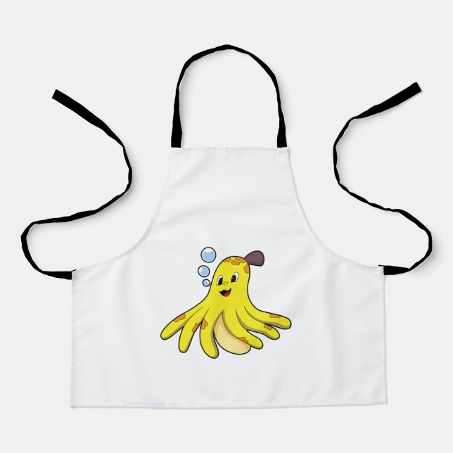 Delantal El pulpo como banana (Anverso)