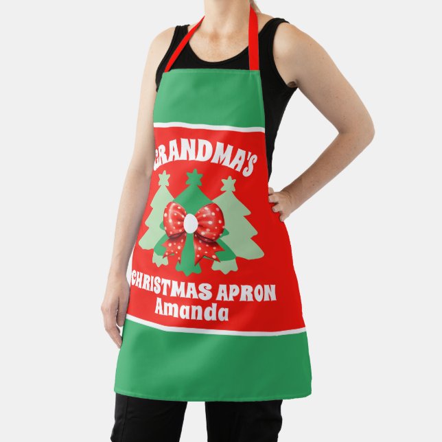 Delantal El regalo de los Navidades de la abuela personaliz (in situ)