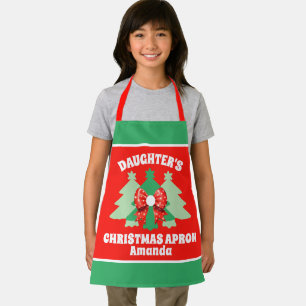 Delantal El regalo de los Navidades de la hija personalizad