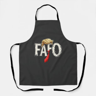 Delantal El retro estadounidense Donald Trump FAFO Patriota