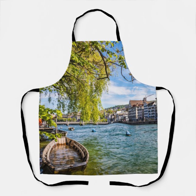 Delantal El río Limmat, Zúrich (Anverso)