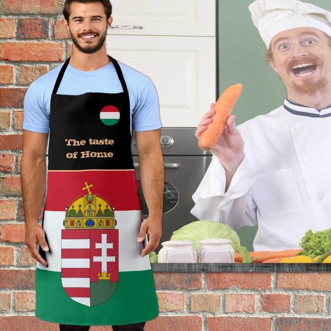Delantal El sabor del hogar y la bandera húngara, Hungría/c (Subido por el creador)