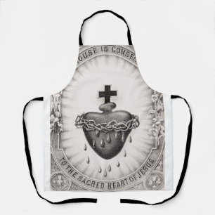 Delantal El Sagrado Corazón de Jesús Símbolo de lo Divino