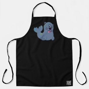 Delantal El Sello de Tela En Zazzle Personaje Logo Mascota