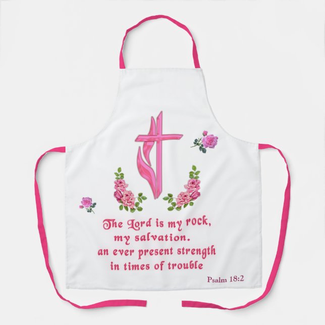 Delantal El Señor es mi piedra (Anverso)