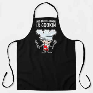 Delantal El Sr. buen ojo está cocinando el personalizado c