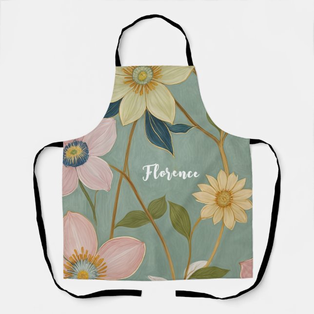 Delantal El suave despertar de la primavera personalizado (Anverso)